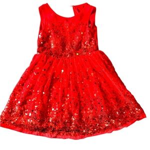Speechless Vibrant Red Sequins Holiday Dress